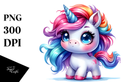 Cute Unicorn PNG Product Image 1