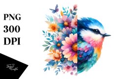 Vibrant Bird Made of Flowers Product Image 3