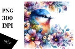 Vibrant Bird Made of Flowers Product Image 1