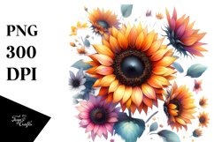 Watercolor Sunflower Glossy Petals Product Image 3