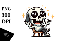 Animal Skull Casually Sitting PNG Product Image 1