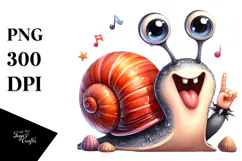 Baby Snail with Rocker Look, Transparent PNG Product Image 1