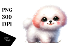 Playful Bichon Frise Cartoon Product Image 1