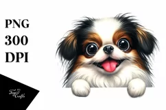 Funny Crazy Japanese Chin | Sublimation | Clipart Product Image 1