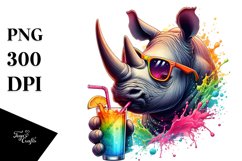 Quirky Animals Drinking Clipart Product Image 3