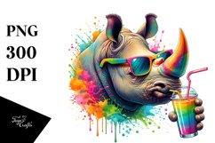 Quirky Animals Drinking Clipart Product Image 3