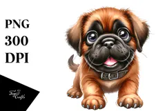 Happy Baby Bullmastiff PNG Product Image 1