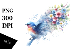 Grunge Bird, High-Res PNG Product Image 1