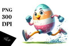 Creative Easter Egg Runner PNG Product Image 1