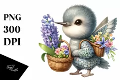 Detailed Whimsical Baby Hummingbird Product Image 3
