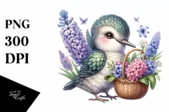 Detailed Whimsical Baby Hummingbird Product Image 1