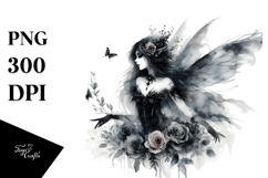 Washed Gothic Fairy PNG Product Image 1