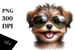 Detailed Puppy Portrait | Sublimation | Clipart Product Image 1