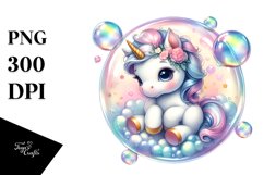 Baby Unicorn Playing Volleyball | Sublimation Clipart Product Image 1