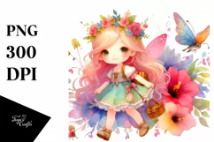 Colorful Fairy Whimsical Sublimation Clipart Product Image 3