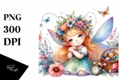 Colorful Fairy Whimsical Sublimation Clipart Product Image 3