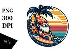 Retro Tropical Gnome PNG Product Image 1