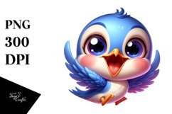 Crazy Swallow Smiling | Sublimation | Clipart Product Image 1