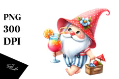 Gnome in Summer Clothes, Transparent PNG Product Image 1