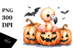 Cute Baby Flamingo PNG Product Image 1