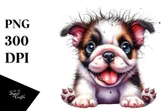 Cute Bulldog Cartoon PNG Product Image 1
