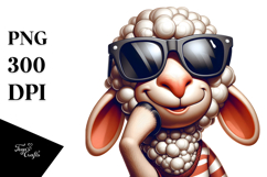 Playful Silly Lamb PNG Product Image 1