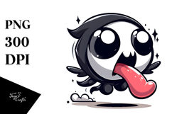 Cartoon Reaper Jumping, Transparent PNG Product Image 1