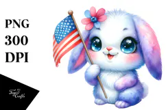 Vibrant Baby Bunny PNG Product Image 1