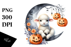 Lamb Dressed for Halloween PNG Product Image 1