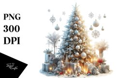 Digital Painting of Christmas Tree PNG Product Image 1