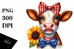 Proud Large Goofy Smile Bow Sunflower Clipart Product Image 1