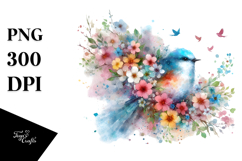 Colorful Bird, High-Res PNG Product Image 1