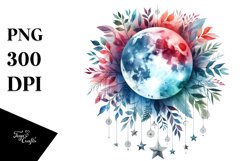 Abstract Moon Foliage Clipart Product Image 3