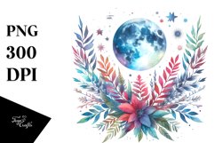 Abstract Moon Foliage Clipart Product Image 1