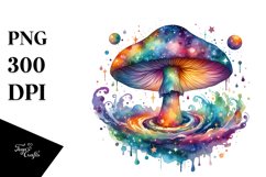 Colorful Magical Mushroom | Celestial Clipart Product Image 3