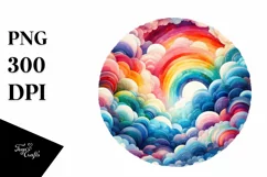 Colorful Rainbow Abstract Watercolor Clipart Product Image 3
