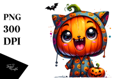 Cute Pumpkin Design, High Quality PNG Product Image 1