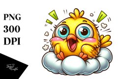 Colorful Cartoon Baby Canary | Sublimation | Clipart Product Image 3