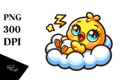 Colorful Cartoon Baby Canary | Sublimation | Clipart Product Image 3
