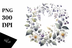 Simple Watercolor Nightshade PNG Product Image 3