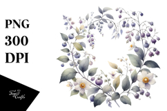 Simple Watercolor Nightshade PNG Product Image 1