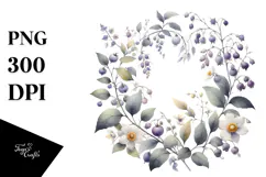 Simple Watercolor Nightshade PNG Product Image 1