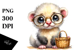 Funny Baby Ferret Lamb es Clipart Product Image 1