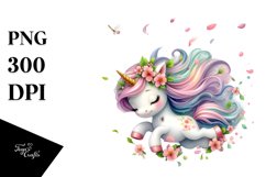 Tumbling Baby Unicorn Wind | Clipart Product Image 3