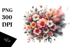 Flowers on Cloud of Dust, High-Quality PNG Product Image 1