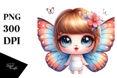 Cute Energetic Butterfly PNG Product Image 1