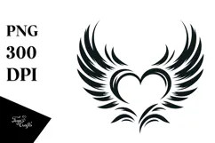 Heart with Wings, Transparent PNG Product Image 1