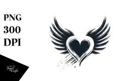 Heart with Wings, Transparent PNG Product Image 1