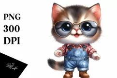 Baby Cat Big Eyes Sunglasses Clipart Product Image 3