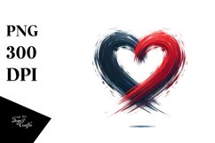 Simple Heart with Wings, Translucent PNG Product Image 1